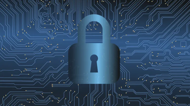 un candado que representa a la cyberseguridad