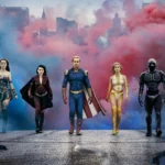 imagen promocional de la serie de the boys donde se puede ver a los seven