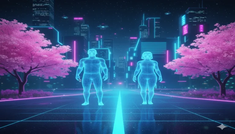 un hombre y una mujer en una realidad virtual