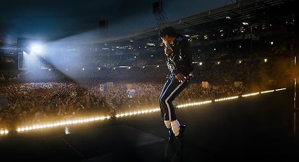 michael jackson en el escenario en la pelicula Michael