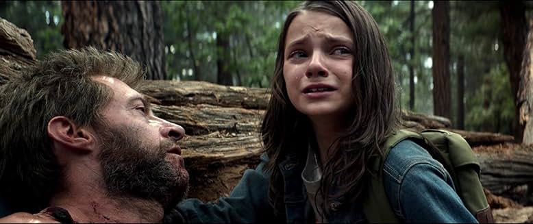 x-23 llorando por lo que le pasa a logan